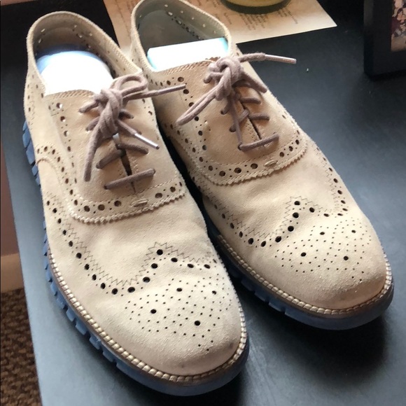 Cole Haan Other - Rare Cole haan beige and blue zerogrand shoes